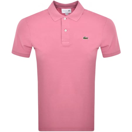 Lacoste pink polo shirt outlet
